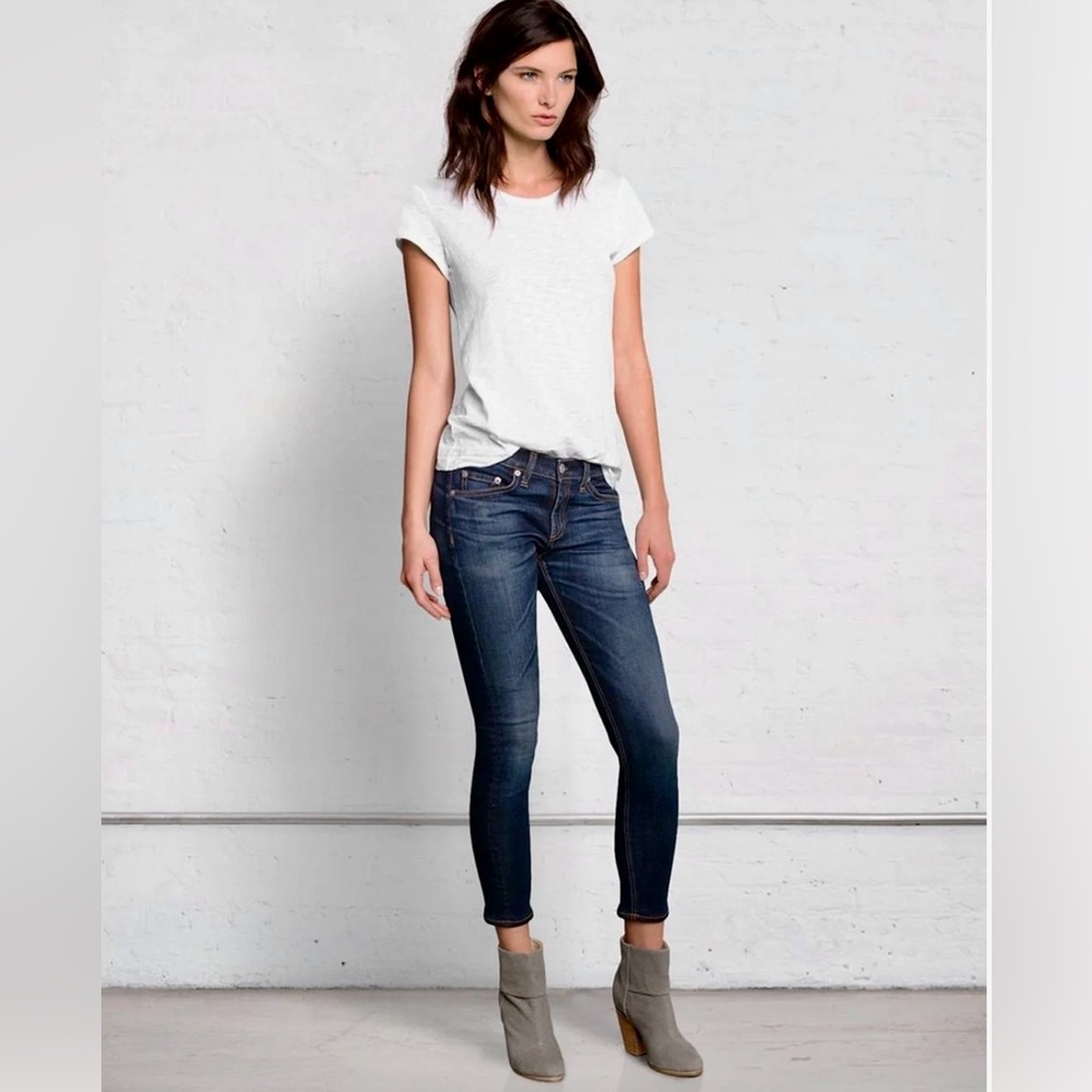 Rag & Bone Doheny Distressed Ankle Jeans With Stretch Women’s Size 27